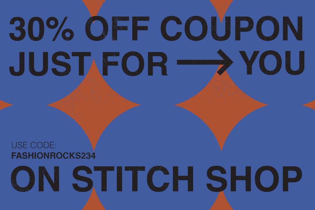 Navy Blue and Orange Coupon Voucher Design