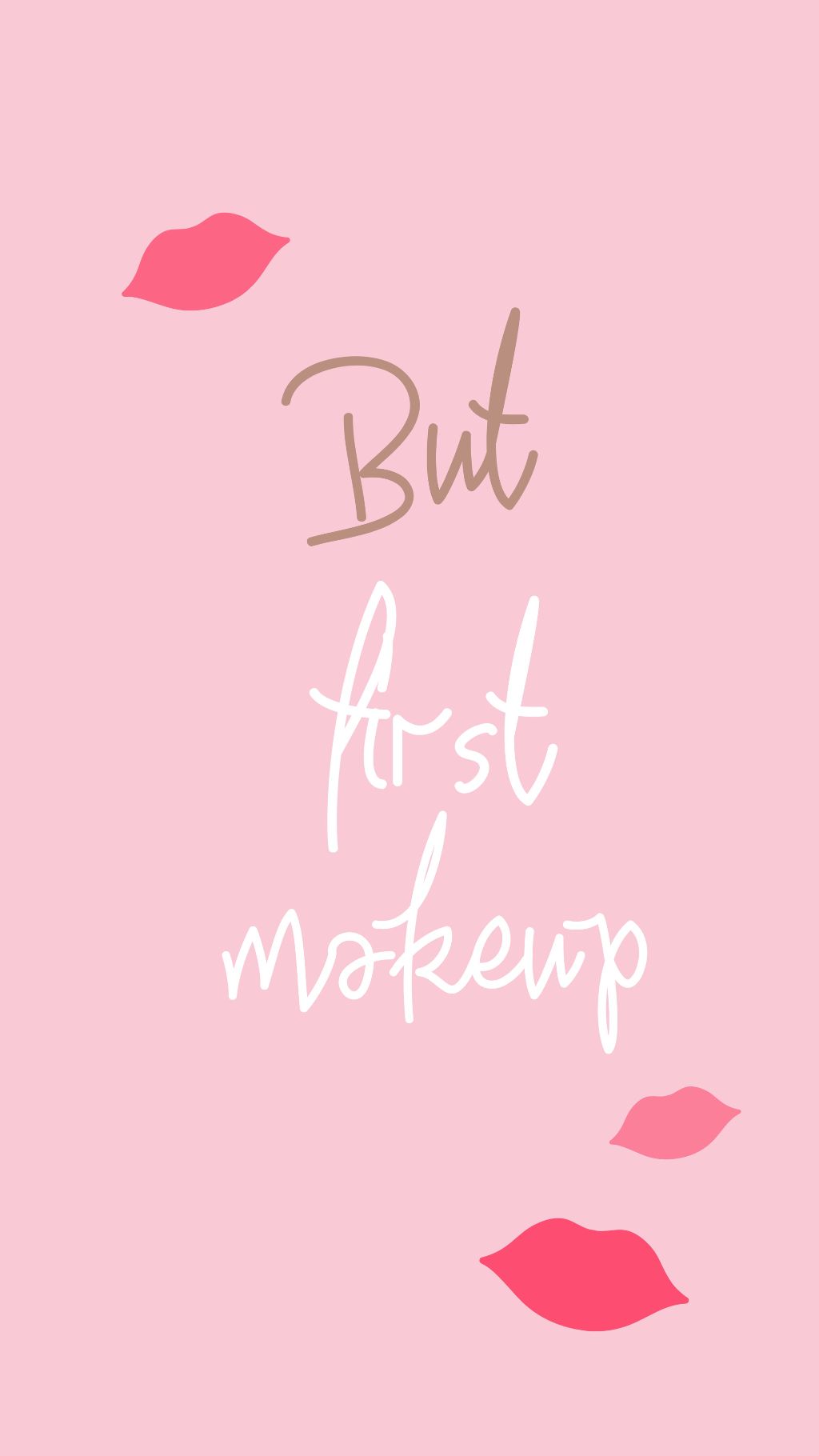 Chic Pink Makeup Quote Poster Design