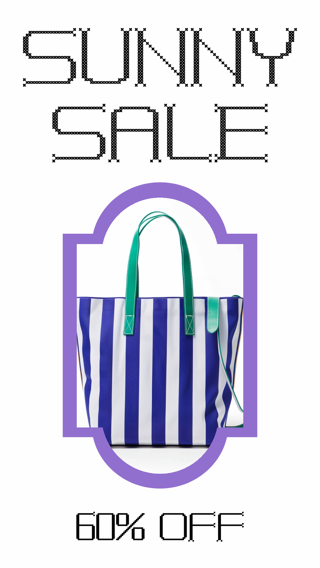 Template Vibrant Instagram Story Blue Sale Template