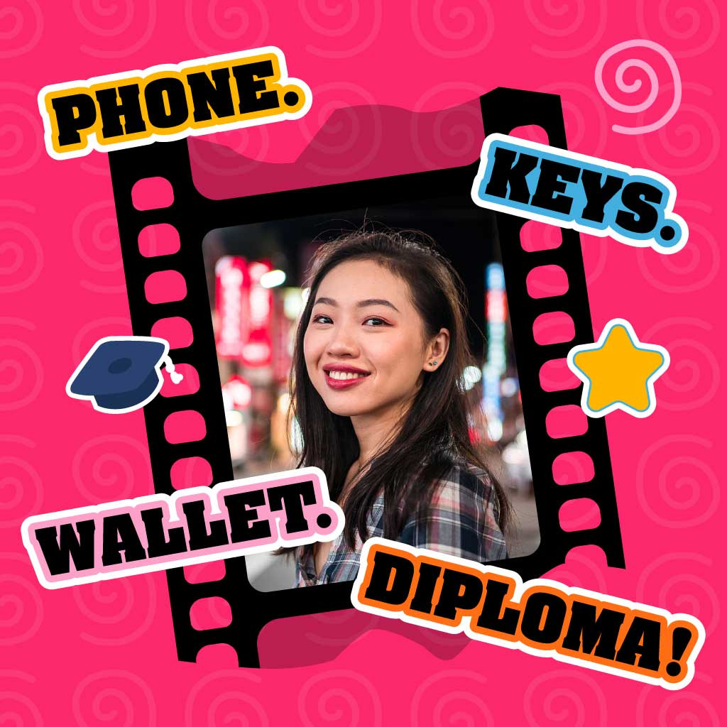 Template Vibrant Pink Graduation Celebration Post Template