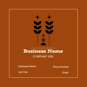 Elegant Brown Business Card Template Design