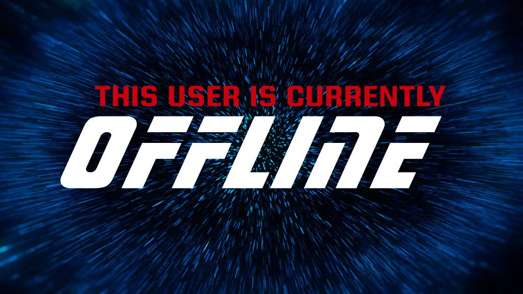 Template Dynamic Blue Offline Notification Social Media Post