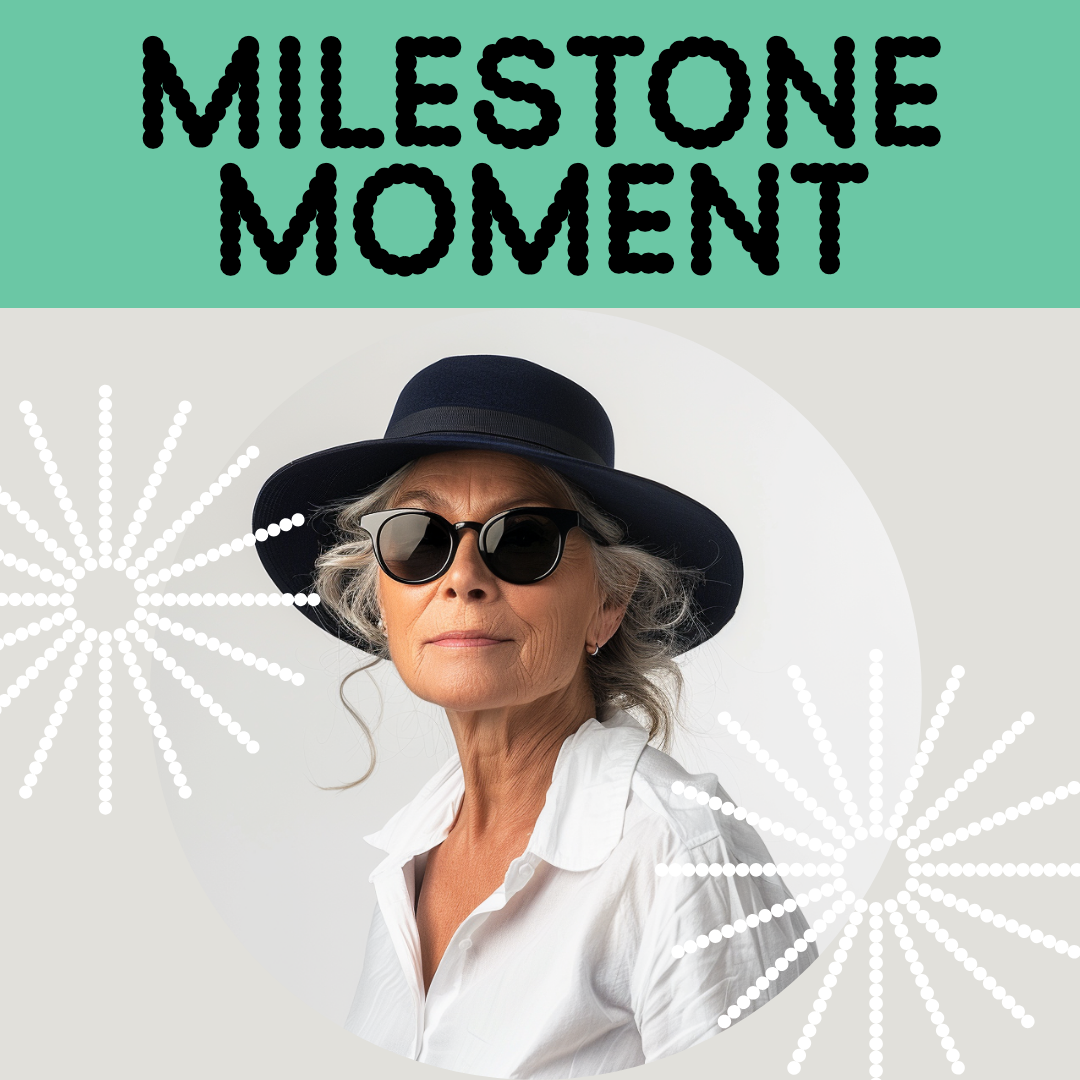 Elegant Teal Instagram Square Post Celebrating Milestones