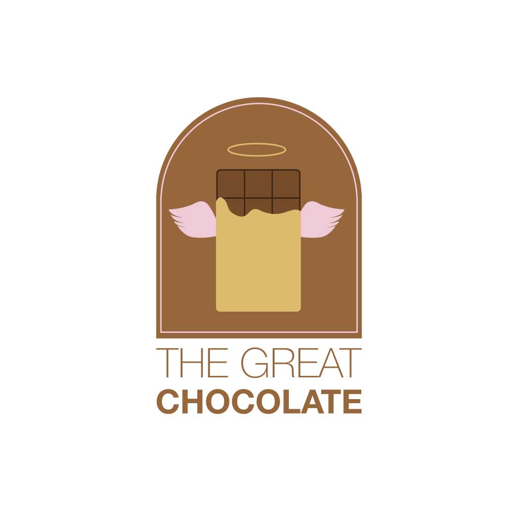 Heavenly Chocolate Bar Logo Poster Design