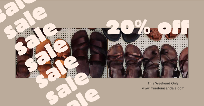 Chic Brown Shoes Sale Ad Design