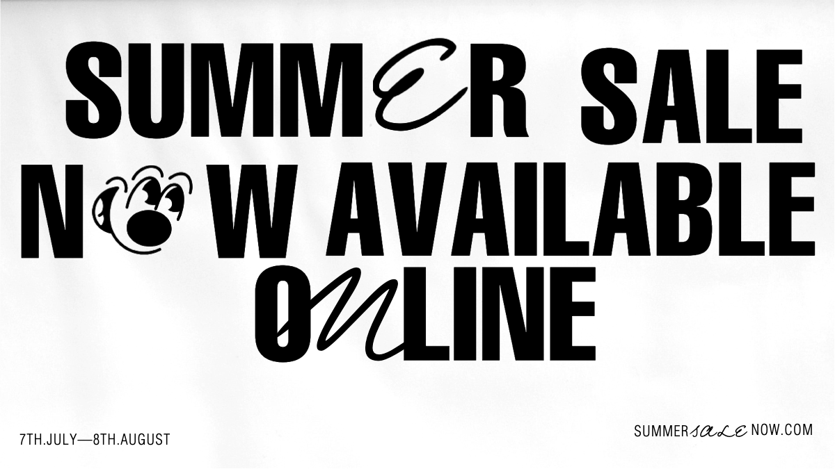 Exclusive Black and White Summer Sale Poster