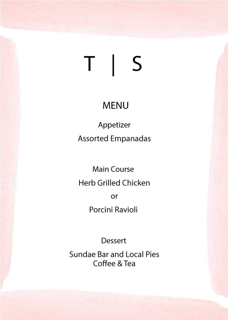 Template Elegant Pink Restaurant Menu Template Design