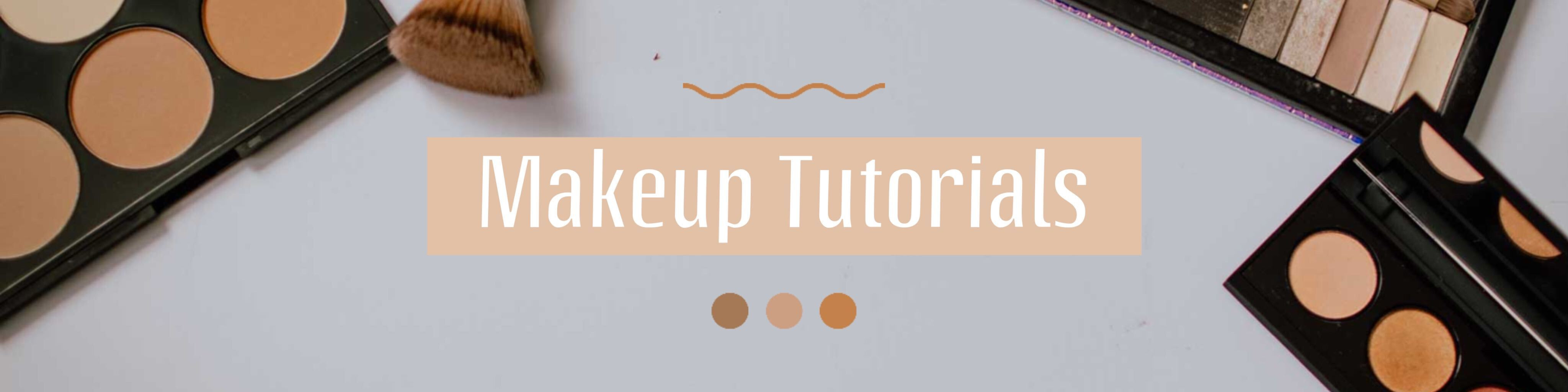 Template Chic Makeup Tutorials Ad Peach Palette