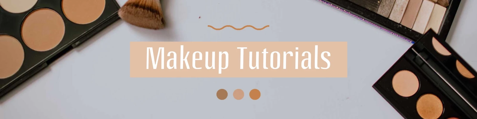 Template Chic Makeup Tutorials Ad Peach Palette