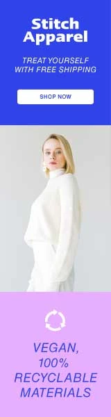 Template Eco-Friendly Fashion Ad in Serene Blue