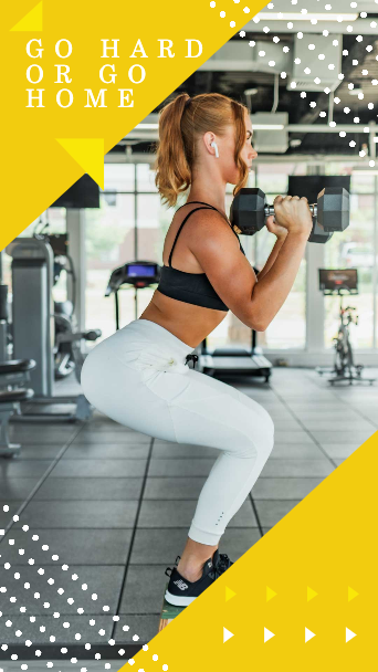 Template Energize Your Workout Gym Poster Yellow