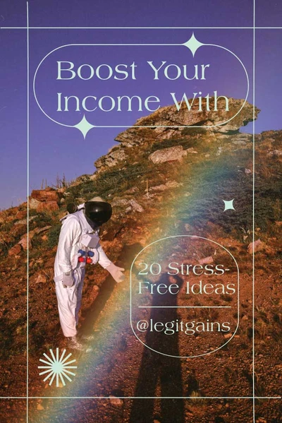 Template Skyrocket Your Income Astronaut Poster Design