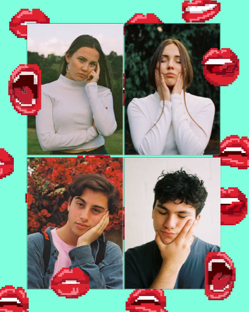 Template Vintage Inspired Portrait Post Template with Floral Accents