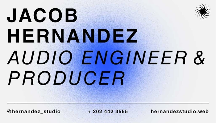 Template Sleek Blue Business Card Template Design