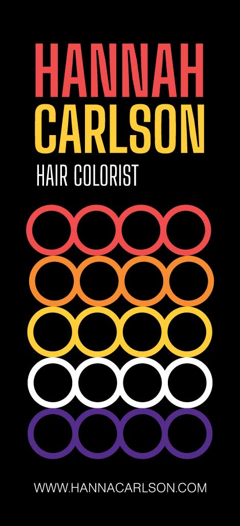 Chic Hair Colorist Ad with Bold Black Backdrop