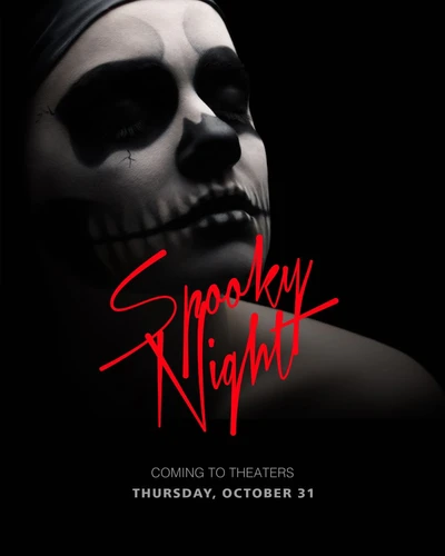 Template Black and Red Halloween Movie Poster