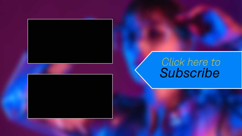 Energetic Blue YouTube Subscribe Post Template