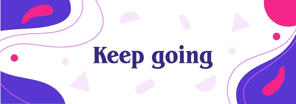 Template Motivational Purple and Magenta Poster Design