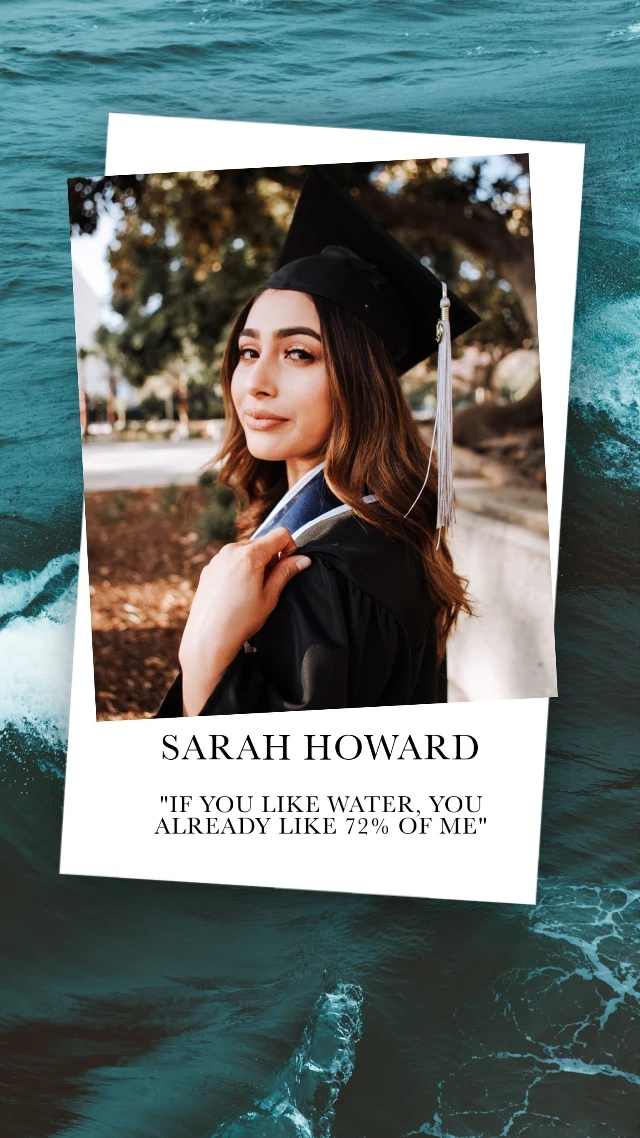 Template Chic Graduation Announcement Poster Turquoise Tone