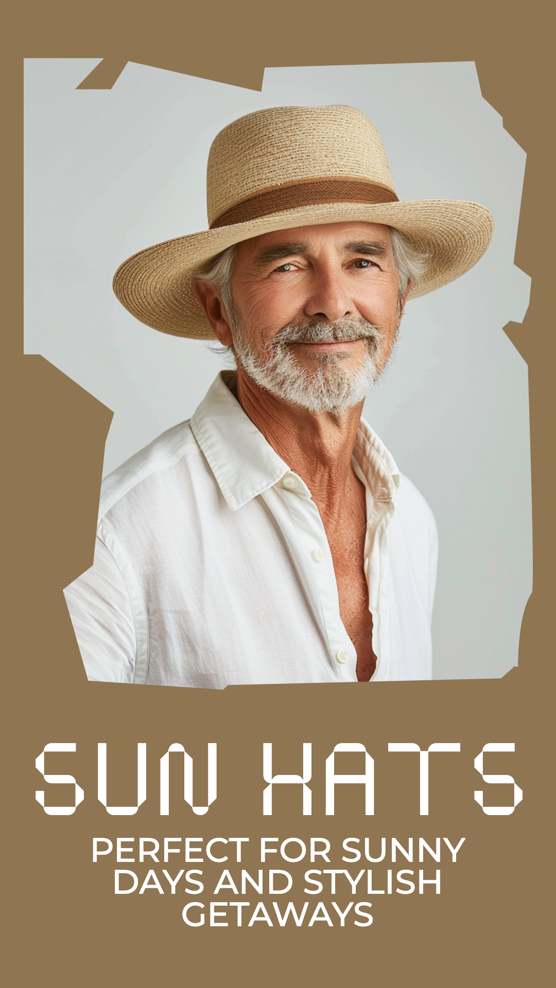 Template Stylish Brown Sun Hats Instagram Story