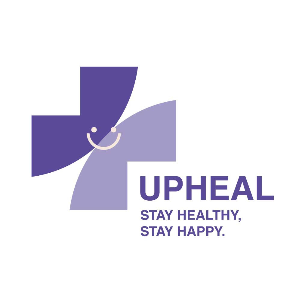 Template Cheerful Purple Health Logo Post Template