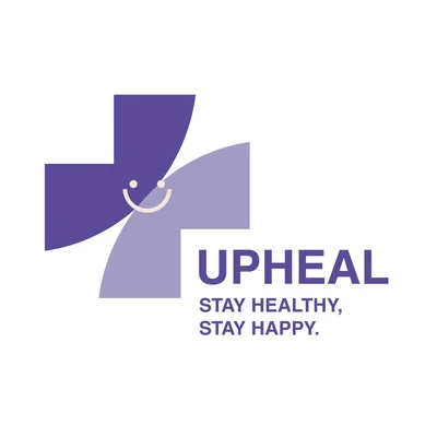 Template Cheerful Purple Health Logo Post Template