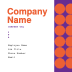 Vibrant Orange Corporate Business Card Template