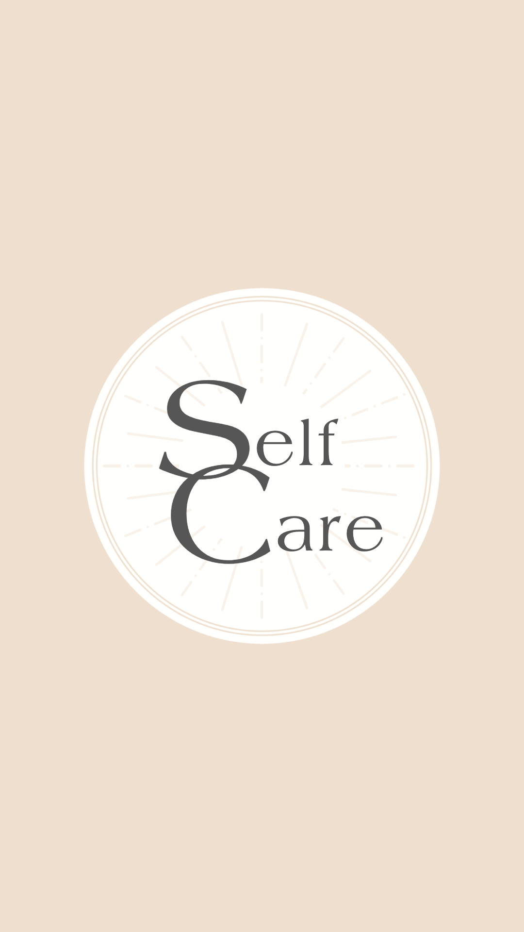 Minimalistic Beige Self Care Poster Design