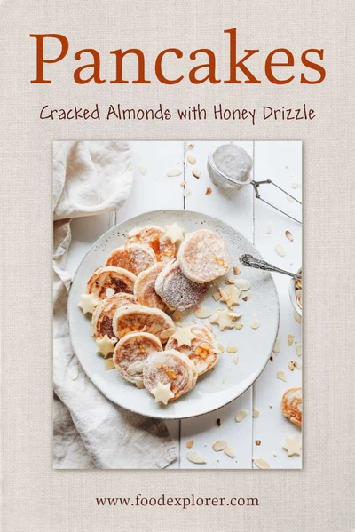 Template Gourmet Pancakes Poster with Beige Undertones