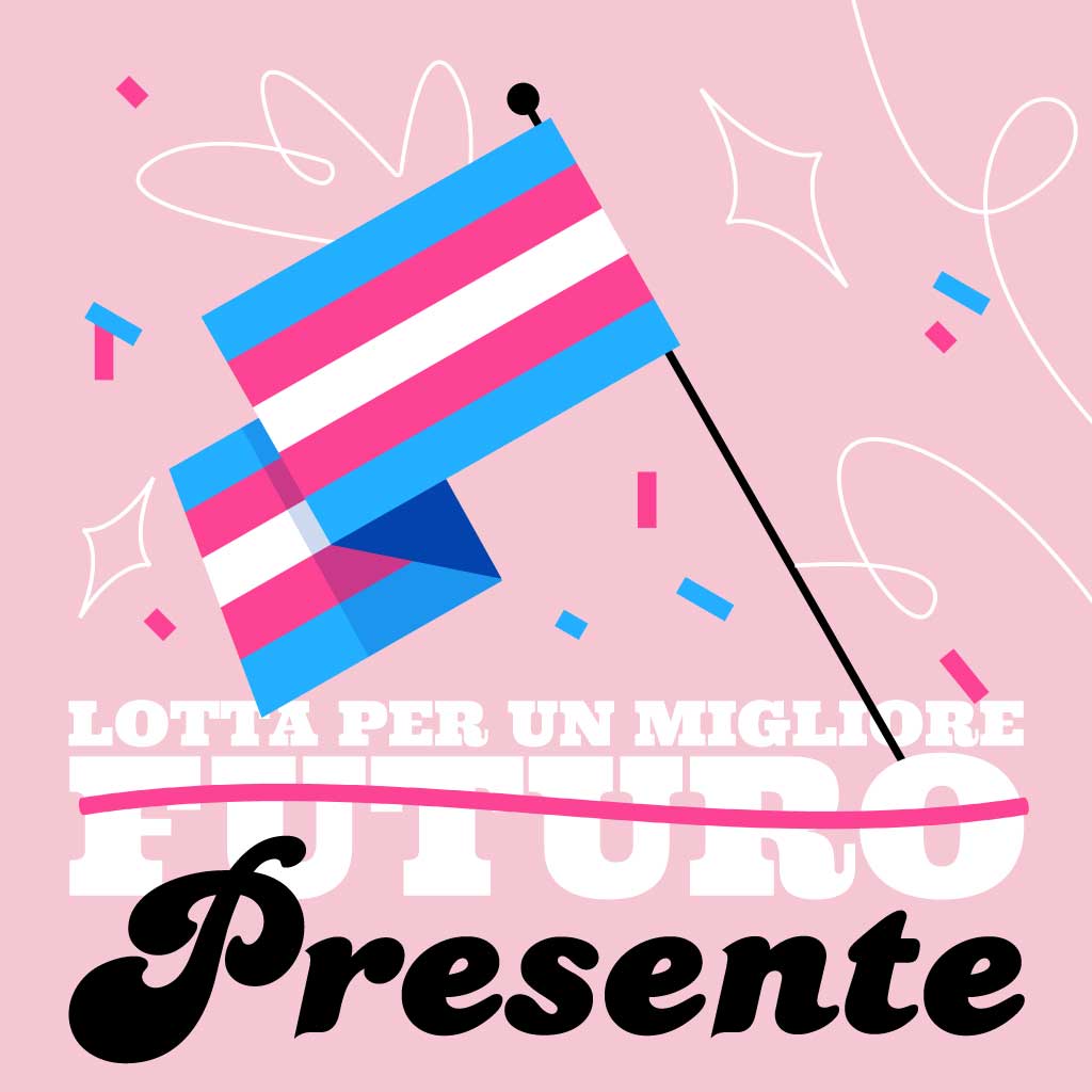 Pink Blue Celebration Flag Social Media Post