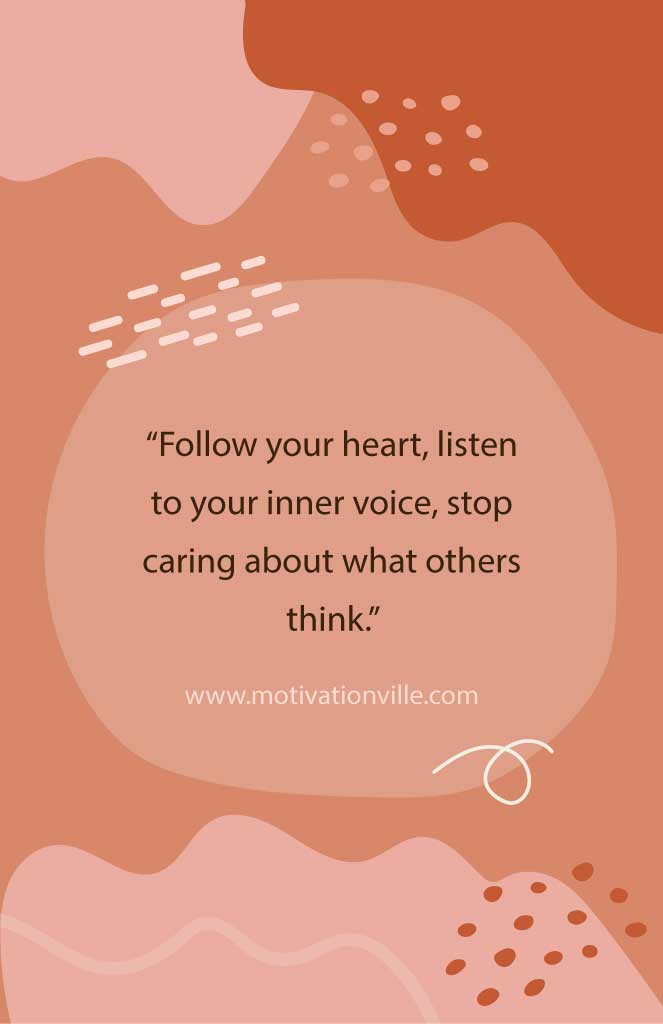 Template Inspirational Quote Salmon Pink Poster Design