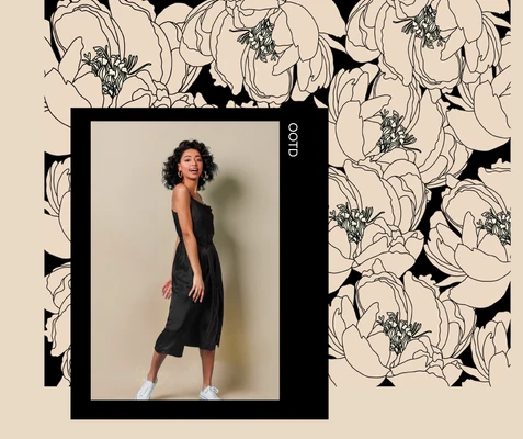 Template Chic Floral Fashion Social Media Post