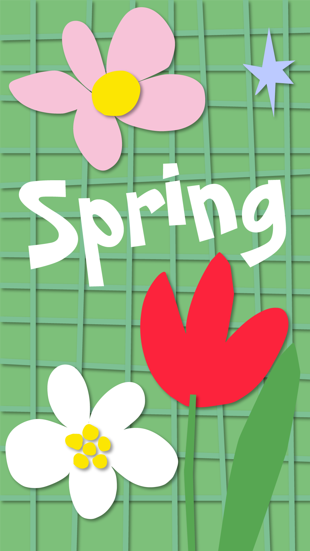 Spring Celebration Green Poster Design