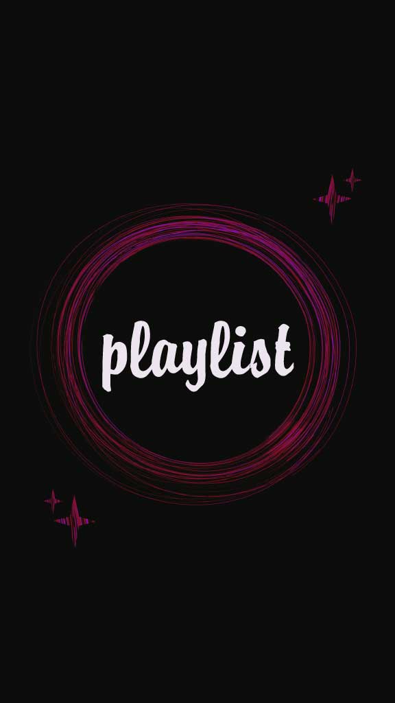 Sleek Magenta Playlist Social Media Post