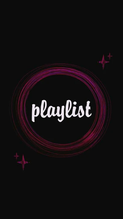 Sleek Magenta Playlist Social Media Post
