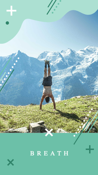 Energizing Yoga Retreat Poster Teal Accents