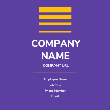 Purple Elegance Corporate Business Card Template