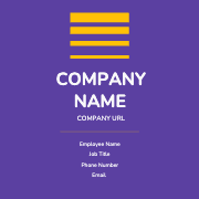 Elegant Purple Business Card Template Design