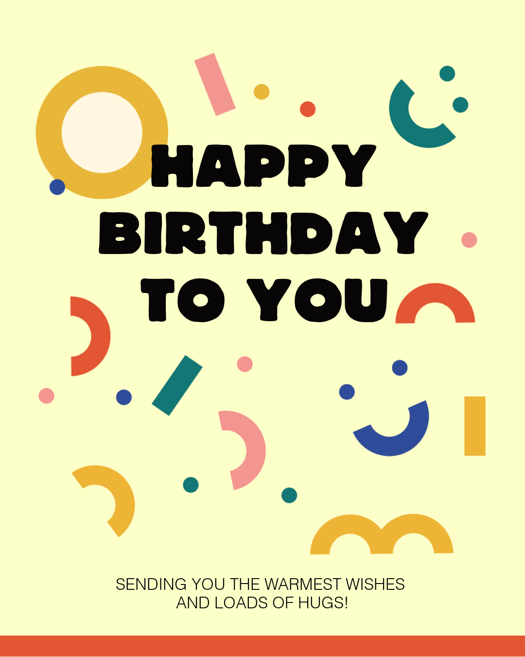 Colorful Happy Birthday Greetings Post