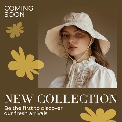 Template Elegant Beige and Brown Instagram-Square Post