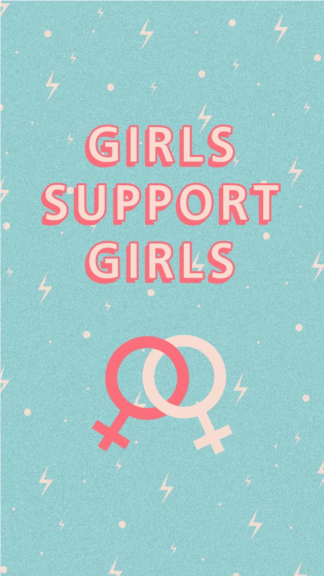 Empowering Teal Poster Girls Support Girls