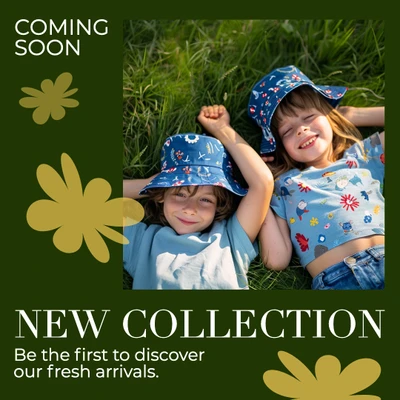 Template Vibrant New Collection Instagram-Square Post in Green