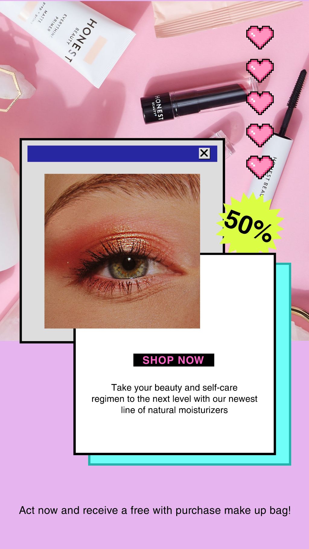 Chic Pink Beauty Sale Ad Poster Template