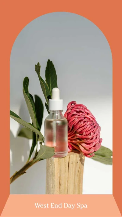 Template Elegant Wellness Spa Poster Template in Coral