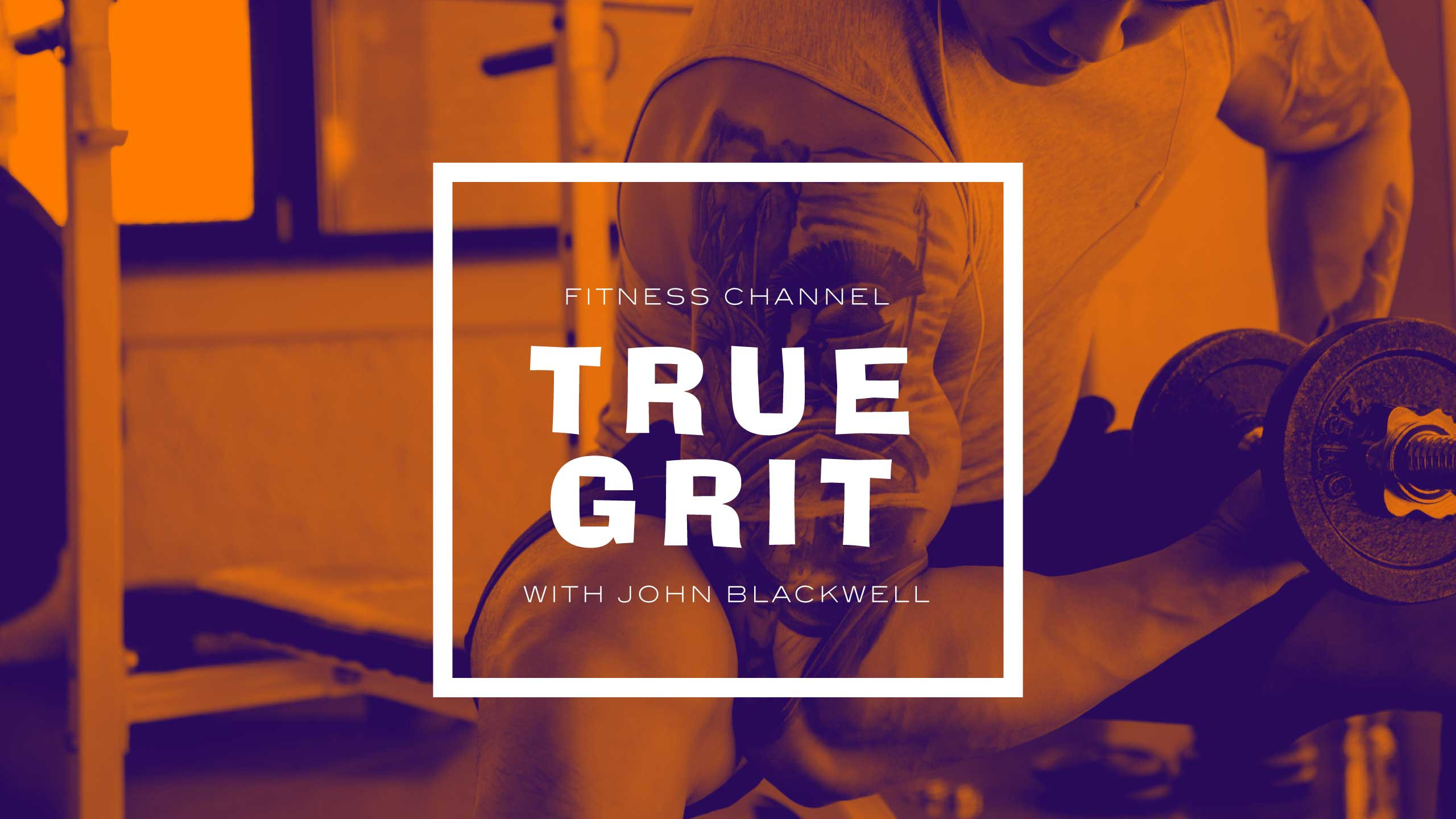 Template Orange Energy Burst Gym Poster Design