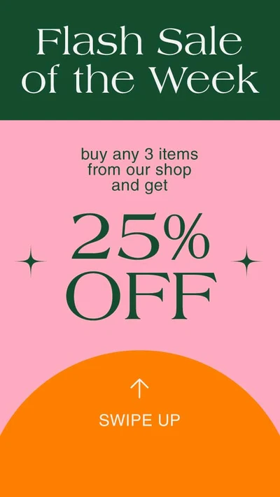 Template Weekly Special Sale Ad Pink and Orange Highlights