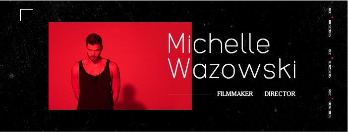 Bold Red Filmmaker Business Card Design