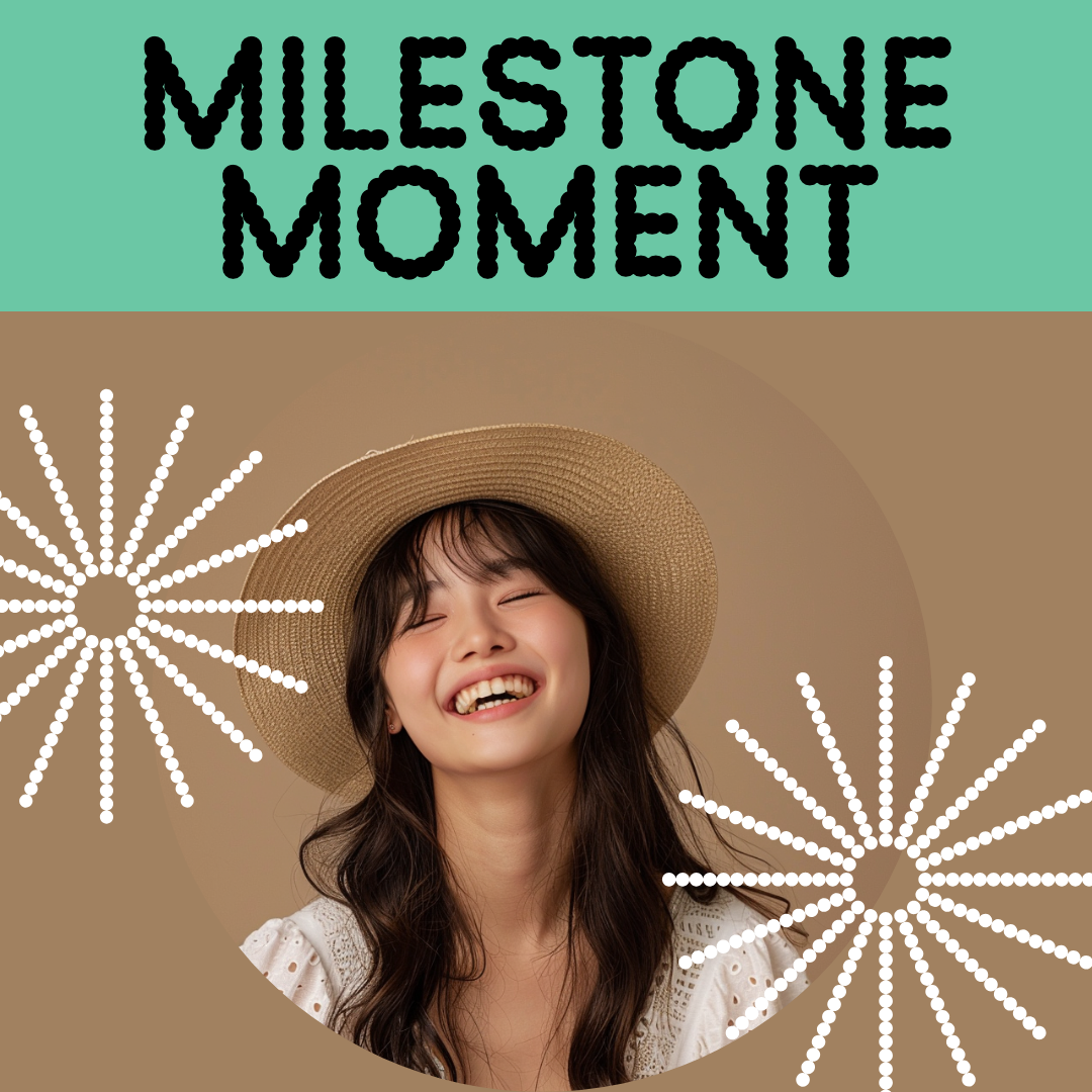 Celebrate Milestone Moments Instagram Post in Beige