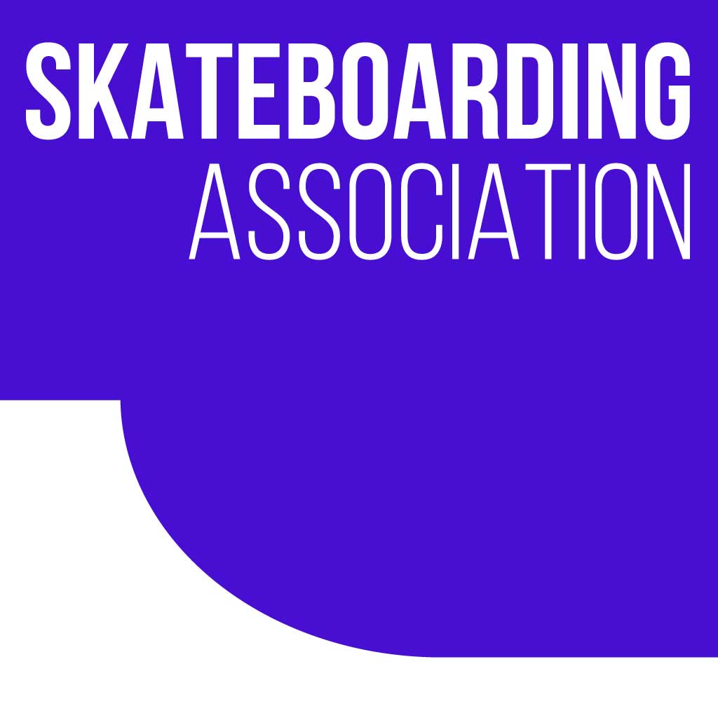 Bold Purple Skateboarding Association Poster Design