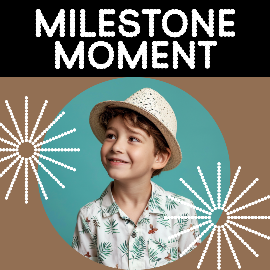 Template Charming Milestone Moment Instagram-Square in Teal